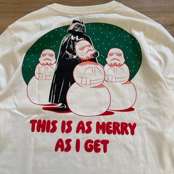 Darth Vader Holiday Long Sleeve T-Shirt for Adults S - Picture 7 of 7
